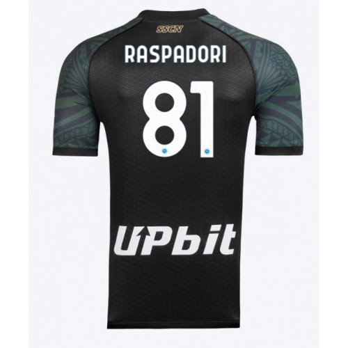 Fotbalové Dres SSC Napoli Giacomo Raspadori #81 Alternativní 2023-24 Krátký Rukáv